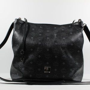 MCM Klara Large Hobo in Visetos - Black